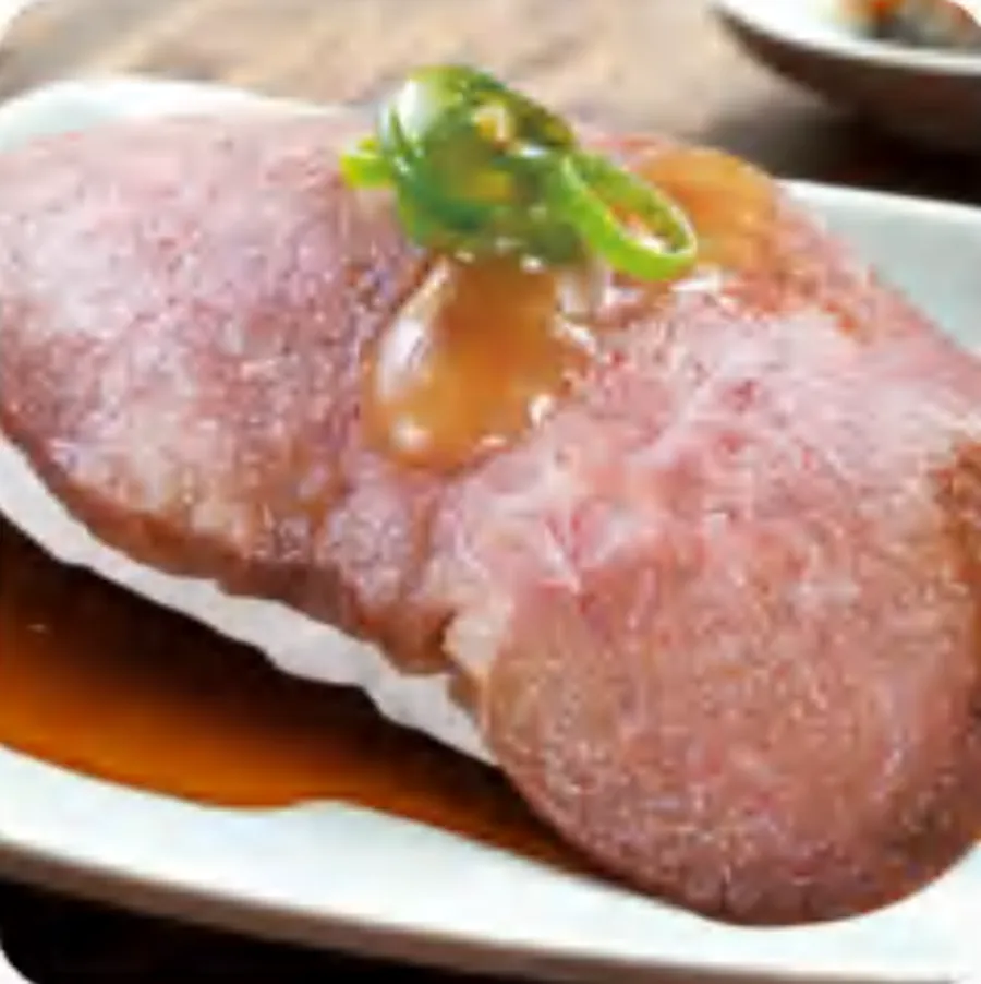 葱花牛舌炙寿司 二贯